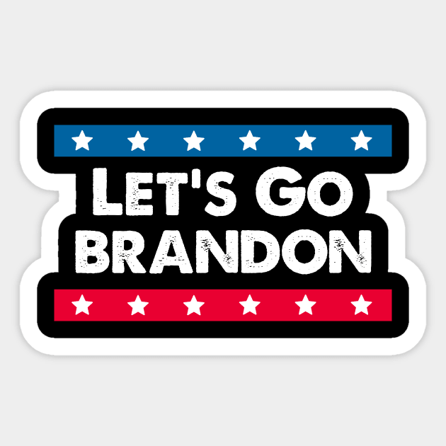 Let's Go Brandon in Cool Art For Anti-Biden Supporters Sticker by mangobanana